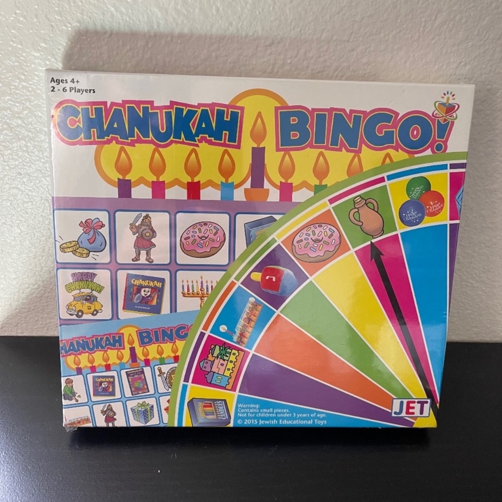 Jet Chanukah Bingo Board Game